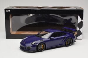 Porsche 911 991.1 GT3 RS Ultraviolet Minichamps 1:18 155066221 Metal - imagem 6 de 6