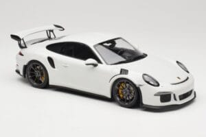 Porsche 911 991.1 GT3 RS Branco Jantes Pretas Minichamps 1:18 153066224 Metal - imagem 4 de 6