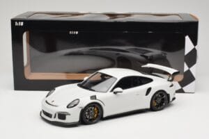 Porsche 911 991.1 GT3 RS Branco Jantes Pretas Minichamps 1:18 153066224 Metal - imagem 6 de 6