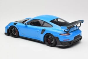 Porsche 911 991.2 GT2 RS Azul com Jantes Pretas Minichamps 1:18 155068308 Metal - imagem 5 de 6