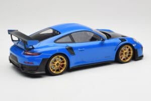Porsche 911 991.2 GT2 RS Azul com Jantes Douradas Minichamps 1:18 155068302 Metal - imagem 2 de 6