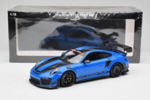 Porsche 911 991.2 GT2 RS MR Racing Azul Minichamps 1:18 MR-911-GT2RS-1806 Metal - imagem 6 de 6
