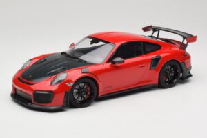Porsche 911 GT2 RS 991.2 Vermelho Jantes Pretas Minichamps 1:18 155968307 Metal