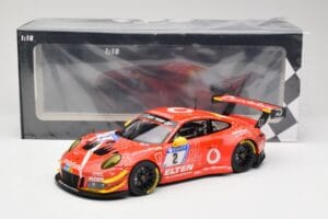 Porsche 911 991.2 GT3 R #2 Team Gigaspeed S. Bockmann 24 Hours of Nurburgring 2018 Minichamps 1:18 155186902 Metal - imagem 6 de 6