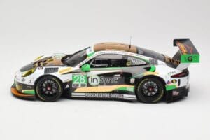 Porsche 911 991.2 GT3 R #28 Alegra Motorsports D. de Quesada / M. Morad Class Winners 24 Hours of Daytona 2017 Minichamps 1:1 - imagem 3 de 6