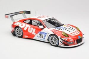 Porsche 911 991.2 GT3 R #31 Frikadelli Racing K. Bachler / M. Christensen 24 Hours of Nurburgring 2017 Minichamps 1:18 155176 - imagem 4 de 6