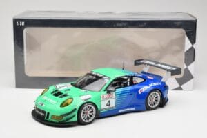 Porsche 911 991.2 GT3 R #4 Falken Motorsports J. Bergmeister / M. Ragginger VLN Westfalenfahrt 2017 Minichamps 1:18 155176904 - imagem 6 de 6