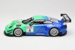 Porsche 911 991.2 GT3 R #4 Falken K. Bachler / M. Ragginger VLN Winner Round 6 2018 Minichamps 1:18 153186994 Metal - imagem 3 de 6