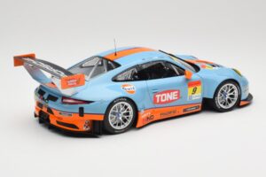 Porsche 911 991.2 GT3 R Pacific Gulf Racing #9 J. Lammers / K. Miura Super GT 300 Series 2017 Minichamps 1:18 155176909 Metal - imagem 2 de 6