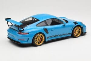 Porsche 911 991.2 GT3 RS Azul com Jantes Douradas Minichamps 1:18 155068222 Metal - imagem 2 de 6