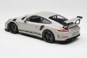 Porsche 911 991.2 GT3 RS Chalk Wording Jantes Pretas Minichamps 1:18 153068230 Metal - imagem 5 de 6