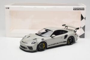 Porsche 911 991.2 GT3 RS Chalk Wording Jantes Pretas Minichamps 1:18 153068230 Metal - imagem 6 de 6