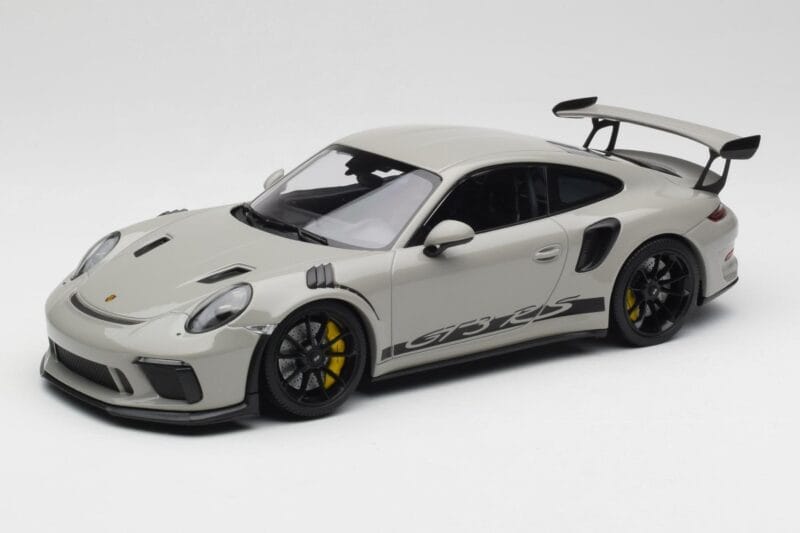 Porsche 911 991.2 GT3 RS Chalk Wording Jantes Pretas Minichamps 1:18 153068230 Metal