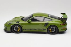 Porsche 911 991.2 GT3 RS Lizard Verde Com Jantes Pretas Minichamps 1:18 155068233 Metal - imagem 3 de 6