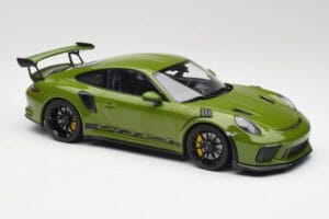 Porsche 911 991.2 GT3 RS Lizard Verde Com Jantes Pretas Minichamps 1:18 155068233 Metal - imagem 4 de 6