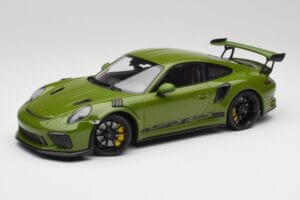 Porsche 911 991.2 GT3 RS Lizard Verde Com Jantes Pretas Minichamps 1:18 155068233 Metal