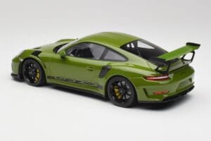 Porsche 911 991.2 GT3 RS Lizard Verde Com Jantes Pretas Minichamps 1:18 155068233 Metal - imagem 5 de 6