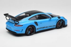 Porsche 911 991.2 GT3 RS Miami Azul Weissach Package & Rodas Magnésio Pretas Minichamps 1:18 153068231 Metal - imagem 2 de 6