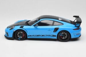 Porsche 911 991.2 GT3 RS Miami Azul Weissach Package & Rodas Magnésio Pretas Minichamps 1:18 153068231 Metal - imagem 3 de 6