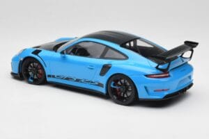 Porsche 911 991.2 GT3 RS Miami Azul Weissach Package & Rodas Magnésio Pretas Minichamps 1:18 153068231 Metal - imagem 5 de 6