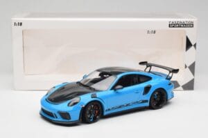 Porsche 911 991.2 GT3 RS Miami Azul Weissach Package & Rodas Magnésio Pretas Minichamps 1:18 153068231 Metal - imagem 6 de 6