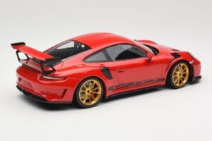 Porsche 911 991.2 GT3 RS Vermelho com Jantes Douradas Minichamps 1:18 155068220 Metal - imagem 2 de 6