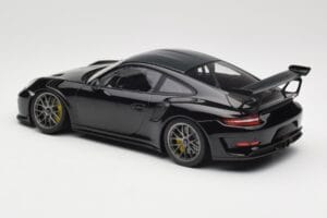 Porsche 911 991.2 GT3 RS Weissach Package Preto Jantes Magnesio Prateadas Minichamps 1:18 153068229 Metal - imagem 5 de 6