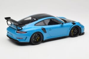 Porsche 911 991.2 GT3 RS Weissach Package Shark Blue Jantes Magnesio Pretas Minichamps 1:18 153068224 Metal - imagem 2 de 6