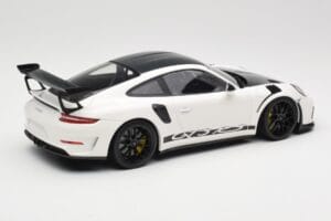 Porsche 911 991.2 GT3 RS Weissach Package Branco Wording Jantes Magnesio Pretas Minichamps 1:18 153068225 Metal - imagem 2 de 6