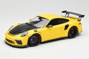 Porsche 911 991.2 GT3 RS Amarelo com Jantes Pretas Minichamps 1:18 155068231 Metal
