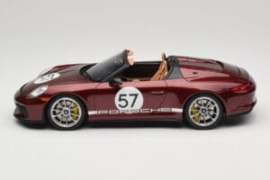 Porsche 911 991.2 Speedster Heritage Edition Cherry Metallic GT Spirit 1:18 GT929 Resina - imagem 3 de 6