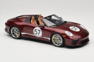 Porsche 911 991.2 Speedster Heritage Edition Cherry Metallic GT Spirit 1:18 GT929 Resina - imagem 4 de 6