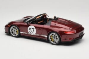 Porsche 911 991.2 Speedster Heritage Edition Cherry Metallic GT Spirit 1:18 GT929 Resina - imagem 5 de 6