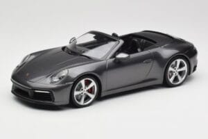 Porsche 911 992 Carrera 4S Cabriolet Agate Grey Metallic Minichamps 1:18 155067336 Metal