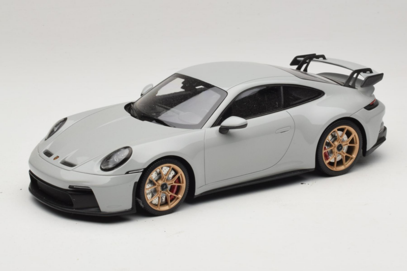 Porsche 911 992 GT3 Chalk Jantes Douradas Minichamps 1:18 117069001 Metal