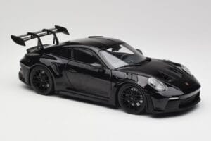 Porsche 911 992 GT3 RS Preto & Jantes Pretas Concept Minichamps 1:18 911992003 Metal - imagem 6 de 8