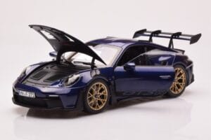 Porsche 911 992 GT3 RS Gentian Azul Metálico Norev 1:18 187363 Metal - imagem 2 de 8