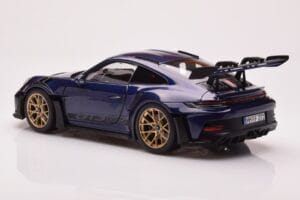 Porsche 911 992 GT3 RS Gentian Azul Metálico Norev 1:18 187363 Metal - imagem 7 de 8