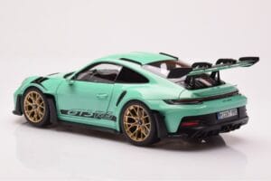 Porsche 911 992 GT3 RS Mint Verde Norev 1:18 187362 Metal - imagem 7 de 8