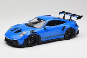 Porsche 911 992 GT3 RS Shark Azul & Rodas Pretas Minichamps 1:18 153062233 Metal
