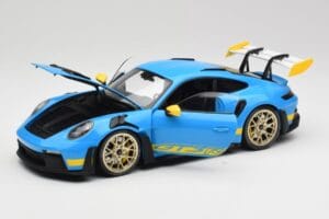 Porsche 911 992 GT3 RS Shark Azul & Amarelo Decor Concept Minichamps 1:18 911992001 Metal - imagem 2 de 8