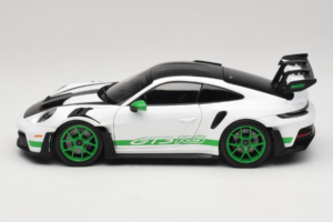Porsche 911 992 GT3 RS Tribute to Carrera RS White Python Green Norev 1:18 187372 Metal - imagem 4 de 8