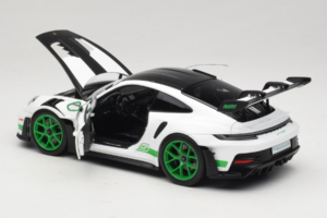 Porsche 911 992 GT3 RS Tribute to Carrera RS White Python Green Norev 1:18 187372 Metal - imagem 5 de 8