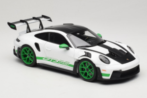 Porsche 911 992 GT3 RS Tribute to Carrera RS White Python Green Norev 1:18 187372 Metal - imagem 6 de 8