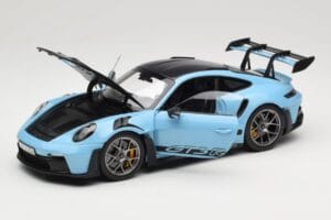 Porsche 911 992 GT3 RS Weissach Pack Gulf Blue Norev 1:18 187367 Metal - imagem 2 de 8