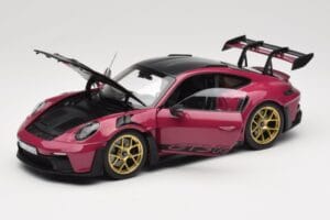 Porsche 911 992 GT3 RS Weissach Package Ruby Star Norev 1:18 187370 Metal - imagem 2 de 8