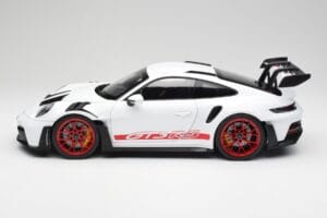 Porsche 911 992 GT3 RS Branco & Pyro Vermelho Norev 1:12 127530 Metal - imagem 3 de 6