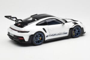 Porsche 911 992 GT3 Weissach Package Branco & Azul Índigo Norev 1:18 187353 Metal - imagem 3 de 8