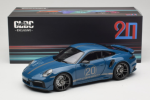 Porsche 911 992 Turbo S Coupe Sport Design Azul Minichamps 1:18 113069073 Metal - imagem 8 de 8