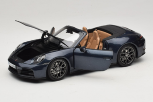 Porsche 911 992.2 Carrera Cabriolet Yachting Blue Norev 1:18 187180 Metal - imagem 2 de 8